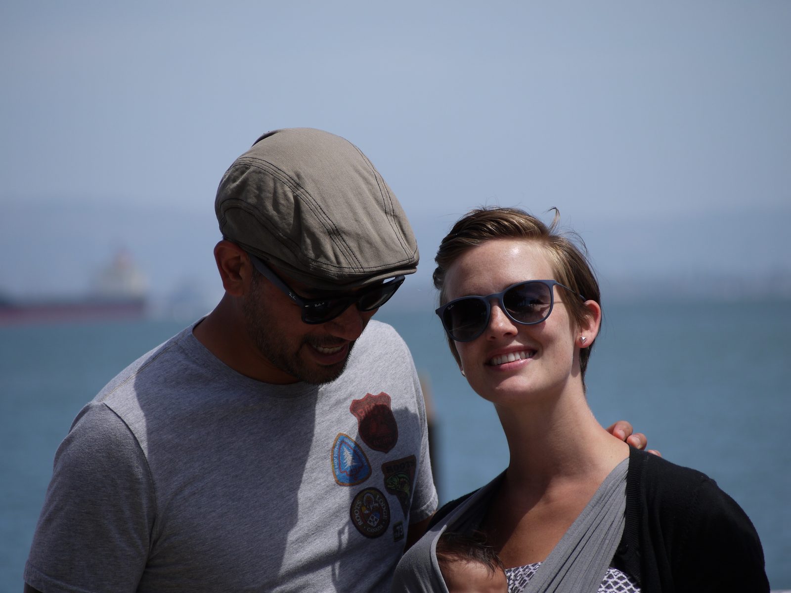 Cassie and Derek on the water